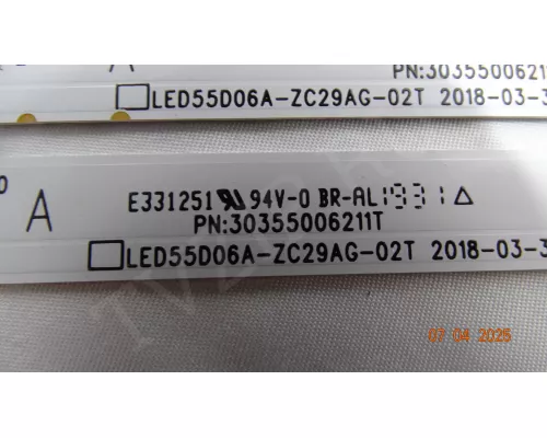LED55D06A-ZC29AG-02T KIVI 55U600GR нет одной планки LED55D06A-ZC29AG-02T KIVI 55U600GR нет одной планки