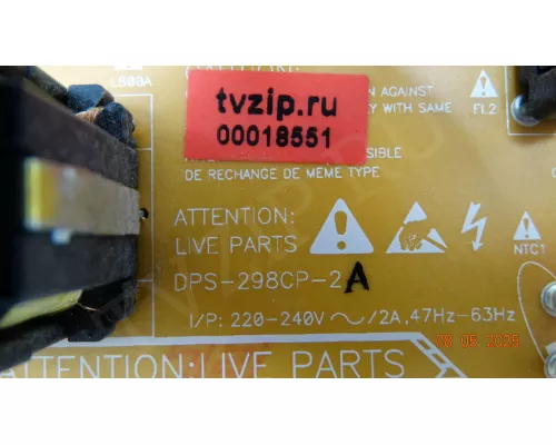 DPS-298CP-2A PHILIPS 47PFL5604H/60 DPS-298CP-2A PHILIPS 47PFL5604H/60