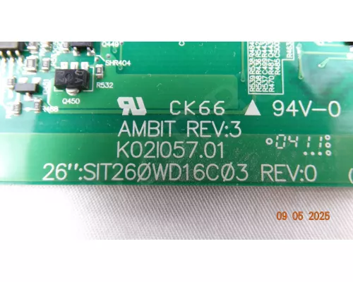 SIT260WD16C03 REV:0 PANASONIC TX-26LX1T SIT260WD16C03 REV:0 PANASONIC TX-26LX1T