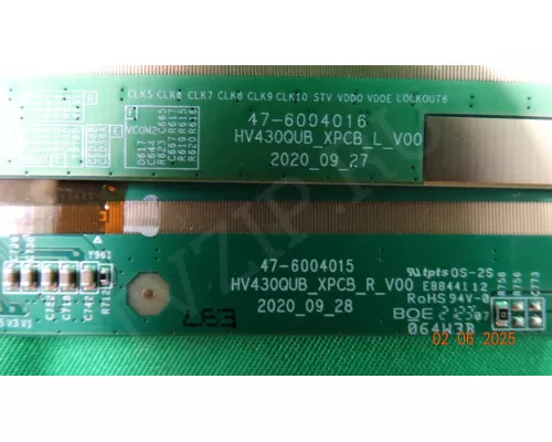 HV430QUB 47-6004015 47-6004016 LG 43UP75006LF HV430QUB 47-6004015 47-6004016 LG 43UP75006LF