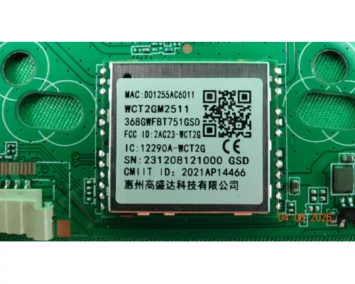 Wi-Fi WCT2GM2511 PHILIPS 50PUS8057/60 Wi-Fi WCT2GM2511 PHILIPS 50PUS8057/60