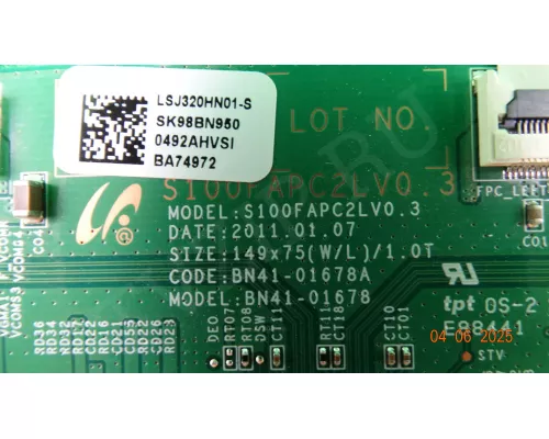 BN41-01678A SAMSUNG UE32D5000PW BN41-01678A SAMSUNG UE32D5000PW