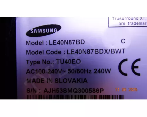 I400H1-20A-A001D SAMSUNG LE40N87BD