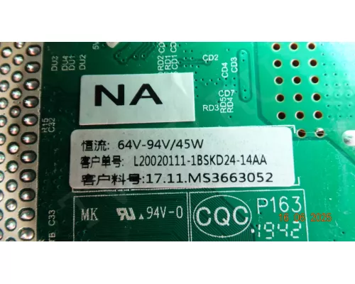 TP.MS3663S.PB801 ВИТЯЗЬ 43LF0207