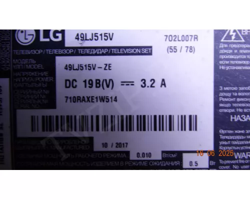 EAX67041506(1.2) EBU64424111 LG 49LJ515V