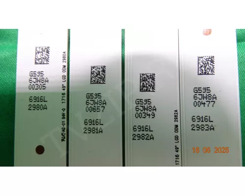 6916L-2980A 6916L-2981A 6916L-2982A 6916L-2983A LG 49LH590V