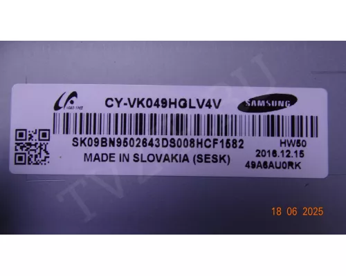 BN41-02635B BN94-13288E SAMSUNG UE49KU6500U BN41-02635B BN94-13288E SAMSUNG UE49KU6500U