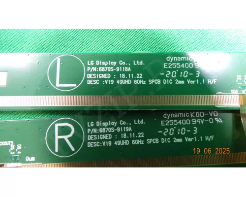 6870S-9118A 6870S-9119A LG 49NANO816NA 6870S-9118A 6870S-9119A LG 49NANO816NA