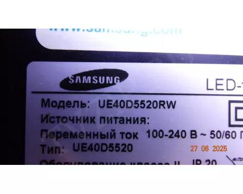 BN41-01660B SAMSUNG UE40D5520RW BN41-01660B SAMSUNG UE40D5520RW
