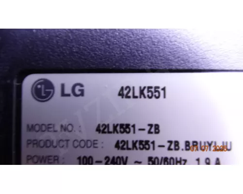 6870C-0309D LG 42LK551 6870C-0309D LG 42LK551
