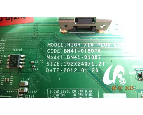 BN41-01807A BN94-05578P SAMSUNG UE46ES7207U BN41-01807A BN94-05578P SAMSUNG UE46ES7207U