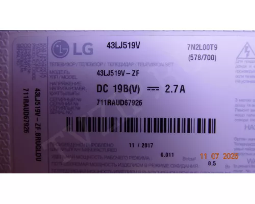 47-6021141 LG 43LJ519V