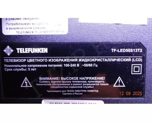 Динамики 53D3-39E390-0000 TELEFUNKEN TF-LED50S13T2