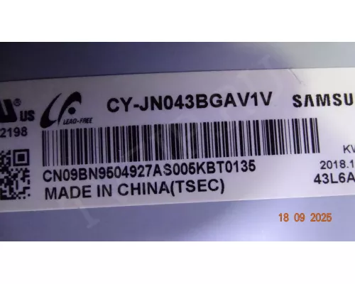 43T01-C04 SAMSUNG UE43N5300AU