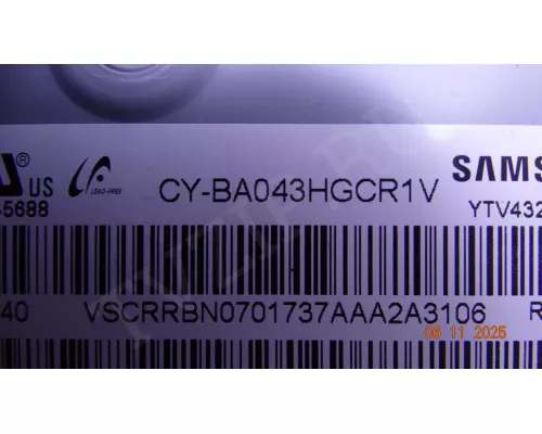 HRS-H535-0430000-0310-3030-12.5-N-V11 SAMSUNG UE43AU7140U