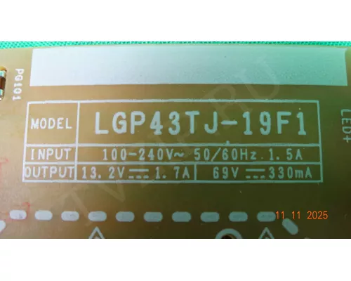 EAX68312601(1.7) LGP43TJ-19F1 LG 43LM5500PLA