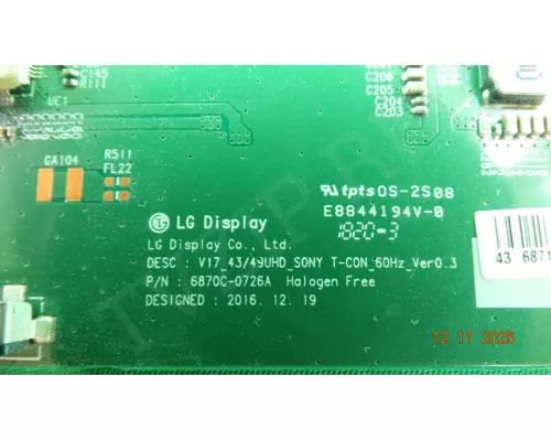 6870C-0726A SONY KD-43XF7005