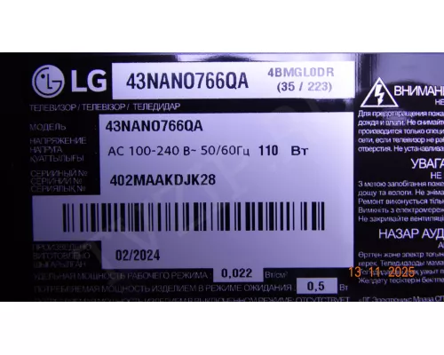 NEW EAX69762805(1.0) EBU66962003 LG 43NANO766QA