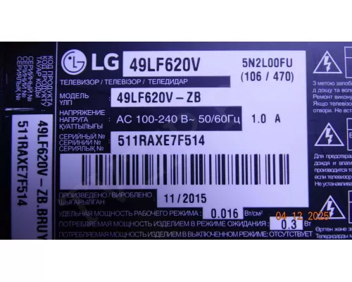 6870C-0481A LG 49LF620V