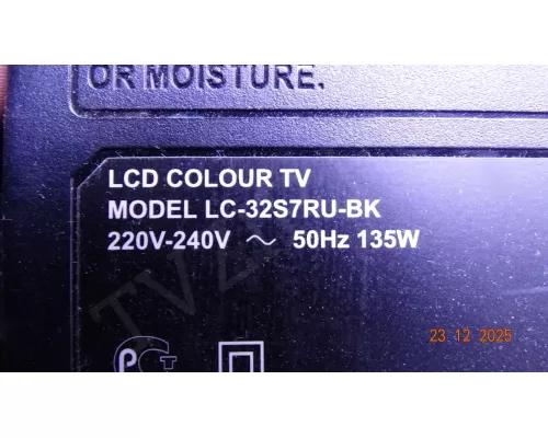 CPWBX 3919TP SHARP LC-32S7RU-BK