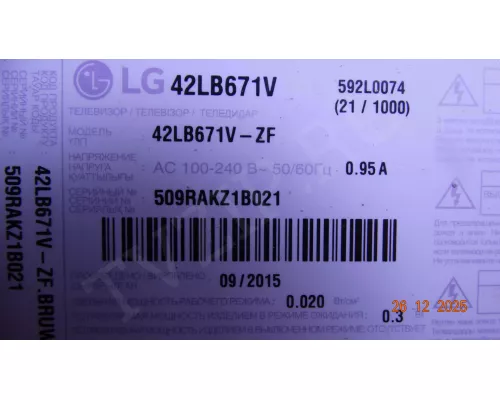 EAX65384005(1.2) EBU62521903 LG 42LB671V