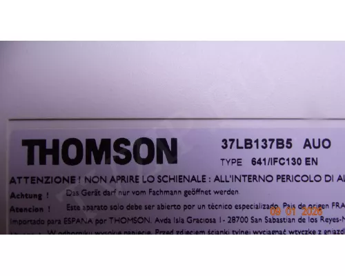 2146896A THOMSON 37LB137B5