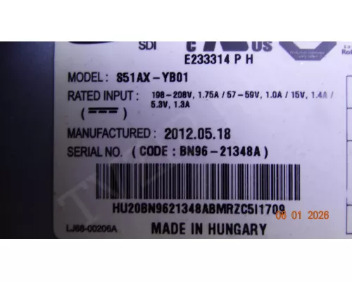 BN44-00509A SAMSUNG PS51E490B2W