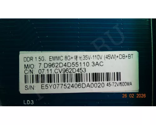 CV962D4-D55 VR 43VU05BS