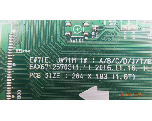 EAX67125703(1.1) EBU63888705 EBT64600801 LG 65SJ950V