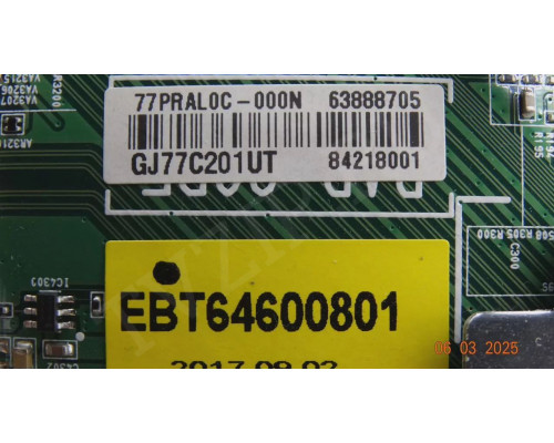 EAX67125703(1.1) EBU63888705 EBT64600801 LG 65SJ950V