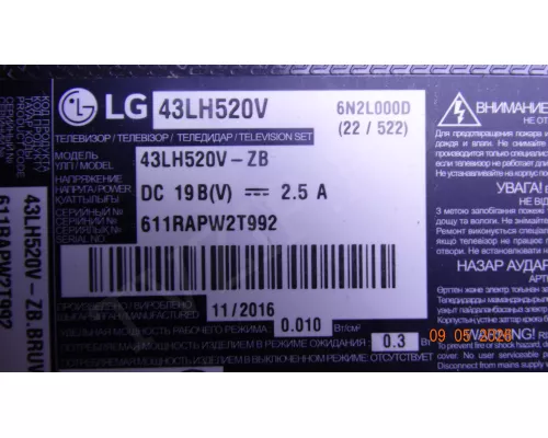 EAX66805906(1.0) EBU63606621 LG 43LH520V
