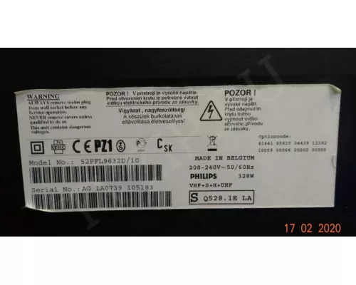 CPWBY3776TP XB PHILIPS 52PFL9632D/10