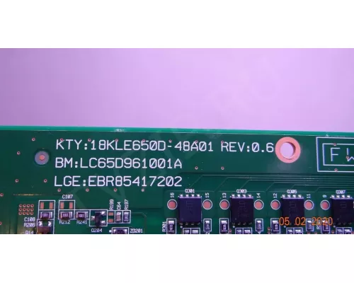 EBR85417202 18KLE650D-48A01 REV:0.6 LG 65SM9010PLA