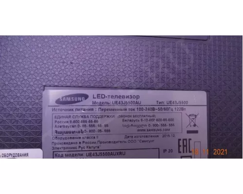 T430HVN01.6 43T01-C02 SAMSUNG UE43J5500AU
