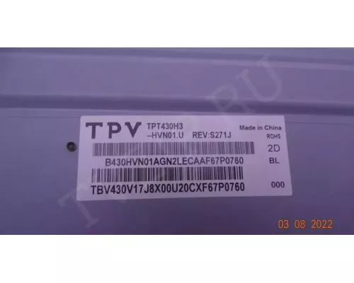 715G8003-M01-B00-004K EBT64418201 LG 43LH500T