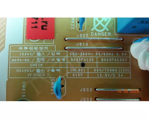 BA43FA130 SAMSUNG UE43AU7100U