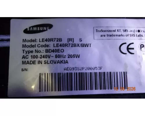 3240WTC4LV0.5 SAMSUNG LE40R72B