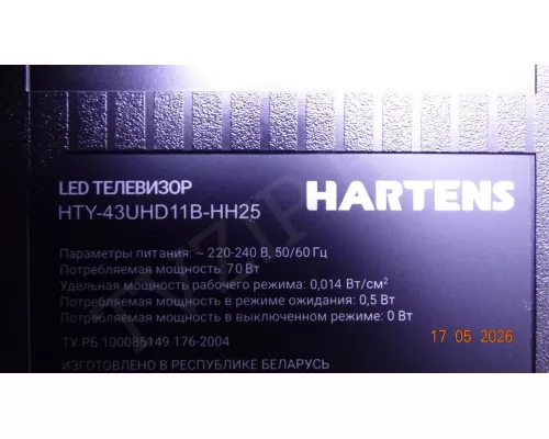 NEW TP.SK713S.PC822 HARTENS HTY-43UHD11B-HH25