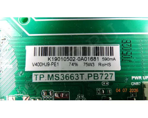TP.MS3663T.PB727 SKYWORTH 40E20