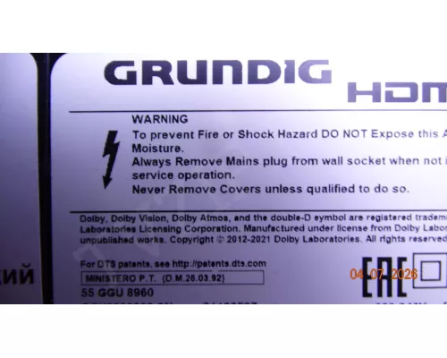47-6021424 GRUNDIG 55 GGU 8960
