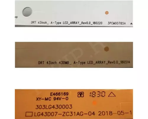 LED Подсветка 43UK63_A LC43490087A LC43490084A LC43490090A