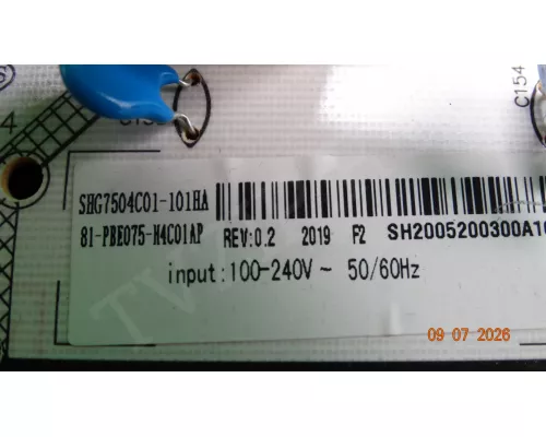 SHG7504C-101HA REV:02 XIAOMI L65M5-5ASP