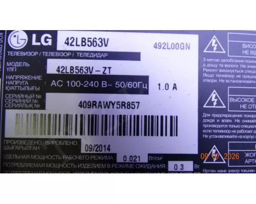 EAX65388006(1.0) EBU62356101 LG 42LB563V