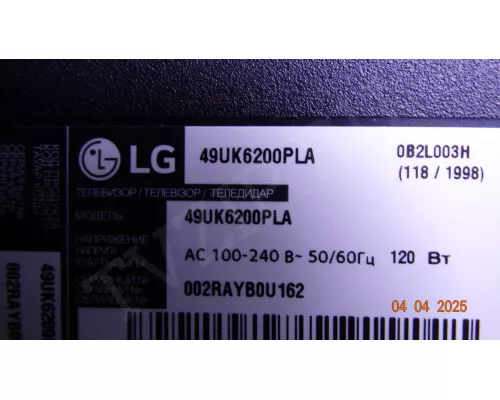 EAX67872805(1.1) EBU65373704 LG 49UK6200PLA EAX67872805(1.1) EBU65373704 LG 49UK6200PLA