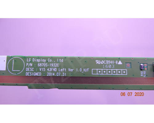 6870S-1932C 6870S-1933C LG 43LF510V