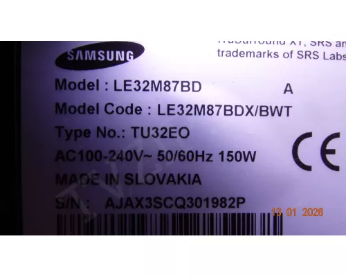 F10V0411-01(3) SAMSUNG LE32M87BD