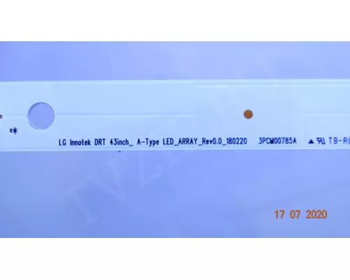 LG INNOTEK DRT 43INCH_A-TYPE LED_ARRAY_REV0.0_180220 LG INNOTEK DRT 43INCH_A-TYPE LED_ARRAY_REV0.0_180220