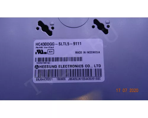 LG INNOTEK DRT 43INCH_A-TYPE LED_ARRAY_REV0.0_180220 LG INNOTEK DRT 43INCH_A-TYPE LED_ARRAY_REV0.0_180220