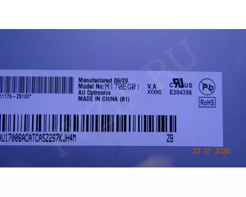 Матрица M170EG01 V.A для мониторов BENQ Матрица M170EG01 V.A для мониторов BENQ