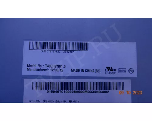 T400HVN01.0 CTRL BD 40T07-C01 T400HVN01.0 CTRL BD 40T07-C01